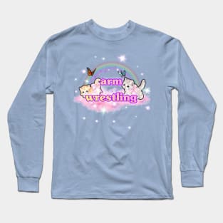 cute arm wrestling Long Sleeve T-Shirt